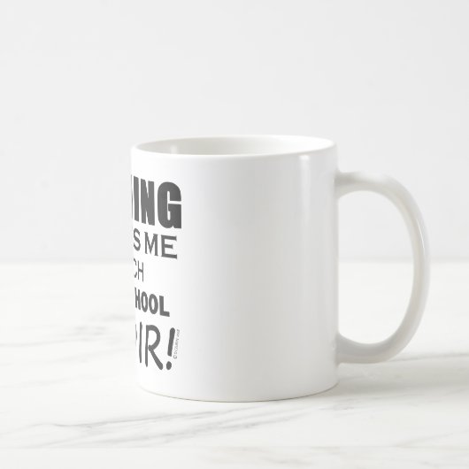 何も私の高校の合唱団のコピーを怖がらせる コーヒーマグカップ (右)