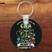 何も私はそれを臭いのを見たそれを怖がることはなかった キーホルダー (正面)