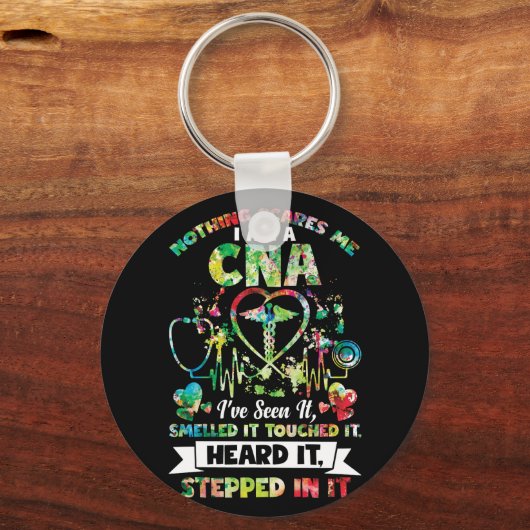 何も私はそれを臭いのを見たそれを怖がることはなかった キーホルダー (正面)