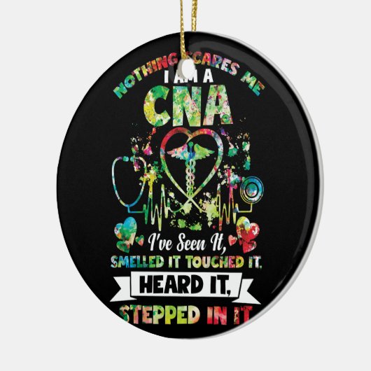 何も私はそれを臭いのを見たそれを怖がることはなかった セラミックオーナメント (左)