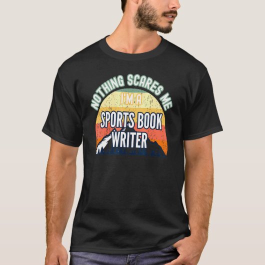 何も私はスポーツ本作家である Tシャツ (正面)