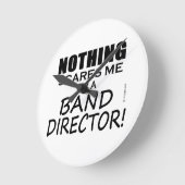 何も私をのバンドディレクターおびえさせません ラウンド壁時計 (傾斜)