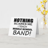 何も私を中学校バンドおびえさせません カード (黄色い花)