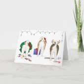 何も秋田のクリスマスの挨拶状を接合しません シーズンカード (正面)