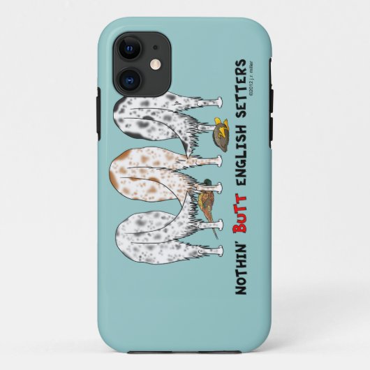 何も英国セッターを接合しません Case-Mate iPhoneケース (裏面)