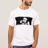 何も見なストライプい Tシャツ (正面)
