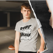 何も解決しない考えすぎ スケートボード ストリートウェア Tシャツ