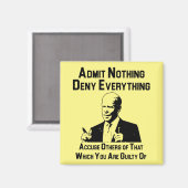 何も認めない マグネット (正面/裏面)