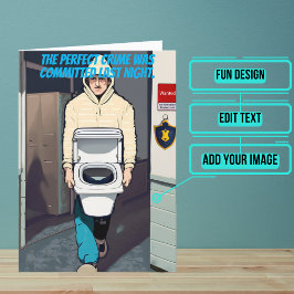 何も警察に行おもしろいかない誕生日 カード