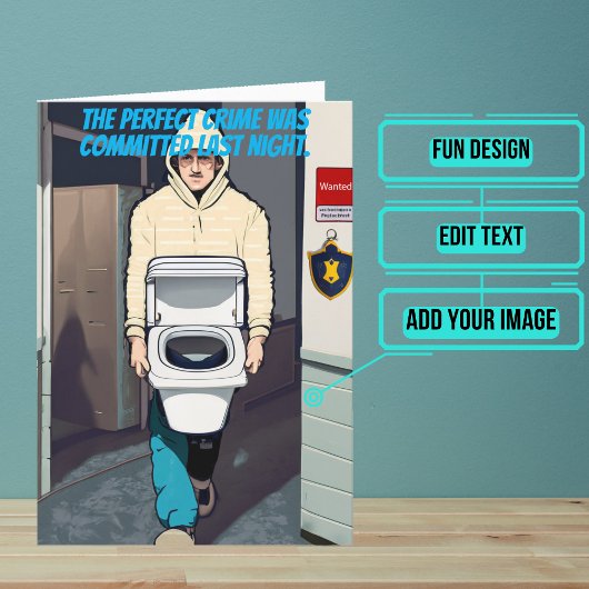 何も警察に行おもしろいかない誕生日 カード