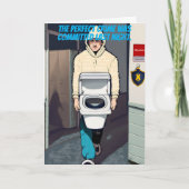 何も警察に行おもしろいかない誕生日 カード (正面)