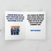 何も警察に行おもしろいかない誕生日 カード (内部)