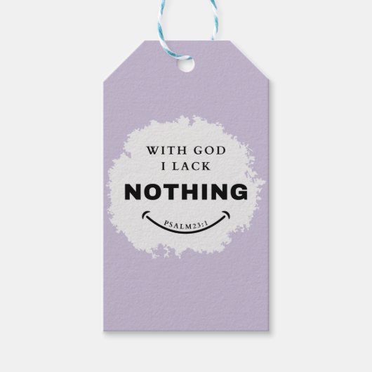 何も贈り物が無いラベル ギフトタグ (正面)