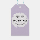 何も贈り物が無いラベル ギフトタグ (裏面)