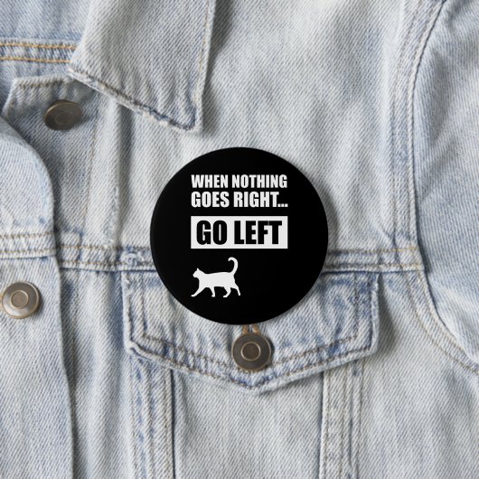 何も起こらない場合のGo おもしろい引用文 缶バッジ (インサイチュ)