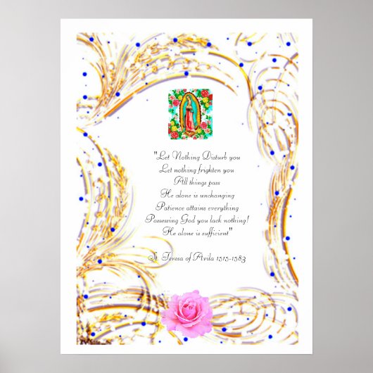 何も邪魔しない – 祈りの言葉ポスター ポスター (正面)