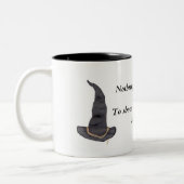 何も醸造物のコップを好みません ツートーンマグカップ (左)