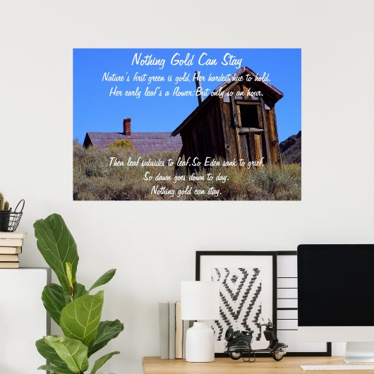 何も金ゴールドがポスターに残らない7 ポスター (ホームオフィス)