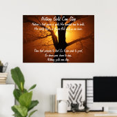 何も金ゴールドがポスターに残らない ポスター (ホームオフィス)