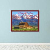 何も金ゴールドが残らない キャンバスプリント (インサイチュ (ウッドフロア))