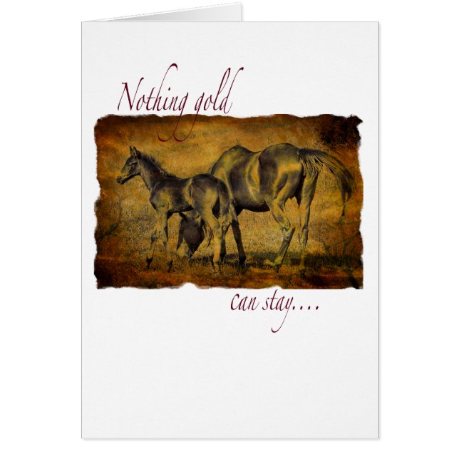 何も金ゴールドとどまることができません (正面)