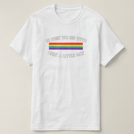 何も間違ったティー Tシャツ (デザイン正面)