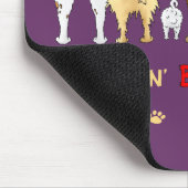 何も雑種犬を接合しません マウスパッド (コーナー)