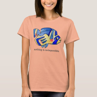 何も魚の青い魚 Tシャツ