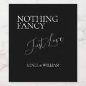 何も、ファンシーちょうど愛のスクリプミニマルトワインラベル ワインラベル (シングルラベル)