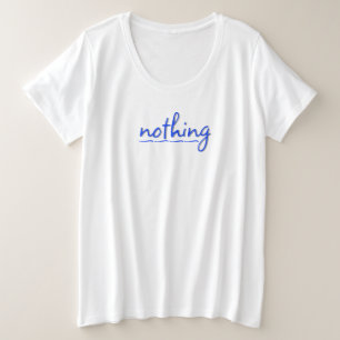 何も プラスサイズTシャツ