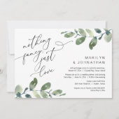 何も、単ファンシーなるラブエロペメントの夕食の緑 招待状 (正面)