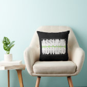 何もAgenderのプライドの旗仮定しないで下さい クッション (椅子)