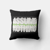 何もAgenderのプライドの旗仮定しないで下さい クッション (裏面)