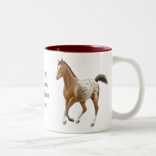 何もAppaloosaの馬のマグを打ちません ツートーンマグカップ