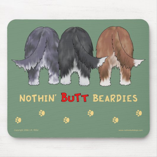 何もBeardiesのマウスパッドを接合しません マウスパッド (正面)