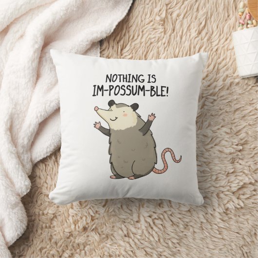 何もIm-possum可能なプーおもしろいンではない クッション (ブランケット)