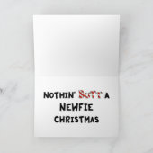 何もNewfieのクリスマスを接合しません シーズンカード (内部)