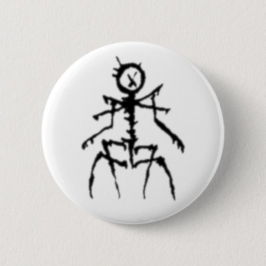 何もPin 缶バッジ (正面)