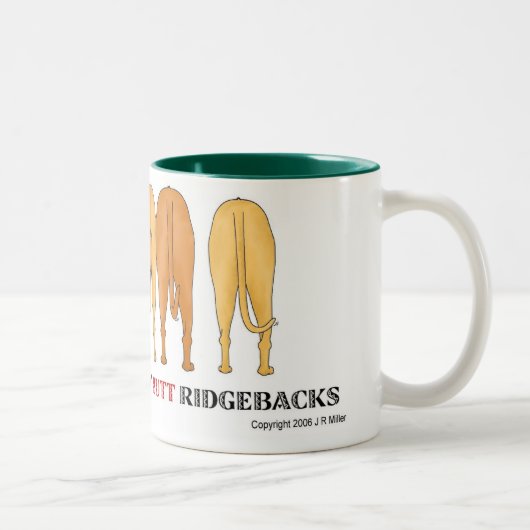 何もRidgebacksのマグを接合しません ツートーンマグカップ (右)