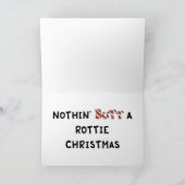 何もRottieのクリスマスを接合しません シーズンカード (内部)