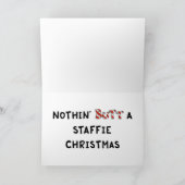 何もStaffieのクリスマスを接合しません シーズンカード (内部)