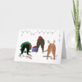 何もStaffieのクリスマスを接合しません シーズンカード (正面)