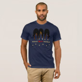 何もSwissiesの暗闇のワイシャツを接合しません Tシャツ (正面フル)