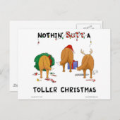 何もTollerのクリスマスを接合しません シーズンポストカード (正面/裏面)