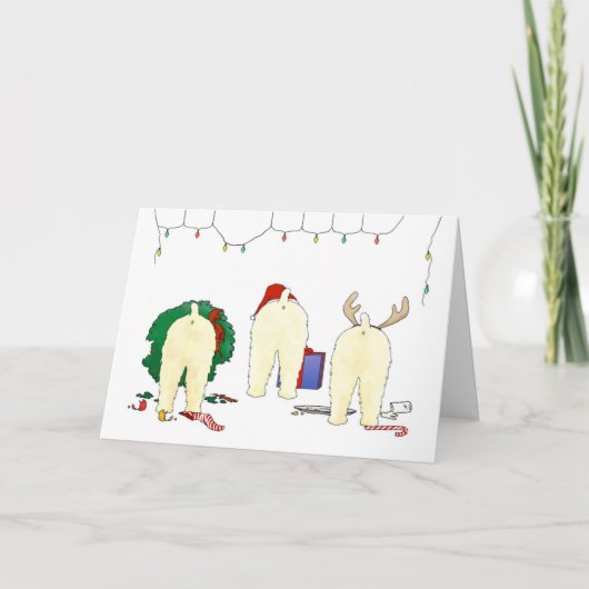 何もWheatenクリスマスを接合しません シーズンカード (正面)