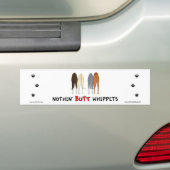 何もWhippetsのバンパーステッカーを接合しません バンパーステッカー (車上)