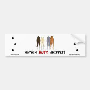 何もWhippetsのバンパーステッカーを接合しません バンパーステッカー