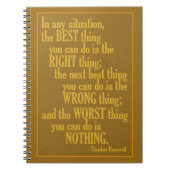 「何やる気を起こさせるかをする」引用文ノート ノートブック (正面)