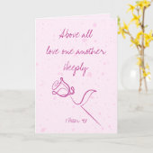 何よりも互いに深いグリーティングカードを愛する カード (黄色い花)