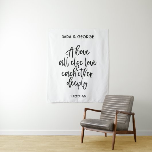 何よりも互いに深く愛しあえ ウェディングサイン タペストリー (インサイチュ)